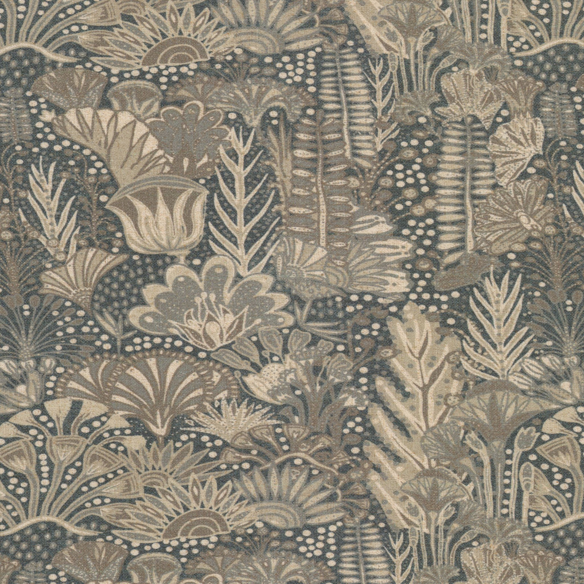 STOUT TEXTILES MULTIPURPOSE,PRINT TRANSITIONAL,, FLORAL ESPRESSO,TEAK,WALNUT - HASS-1