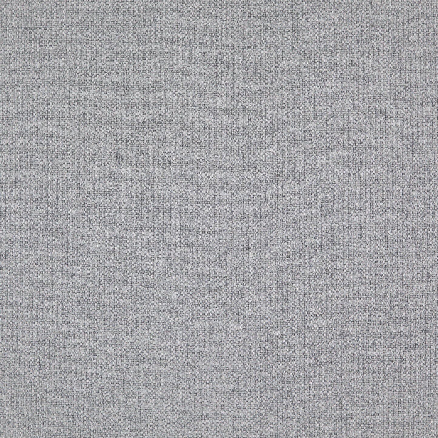 Grey woven upholstery fabric with subtle speckled texture and tight weave.