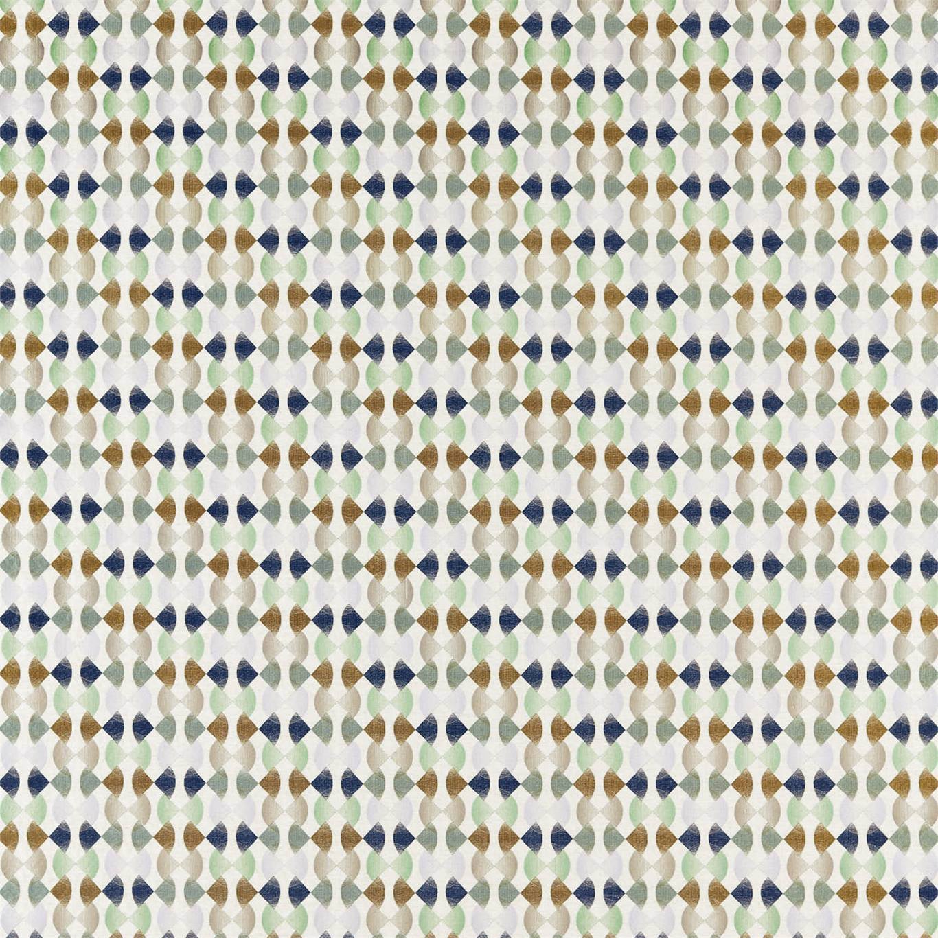 HARLEQUIN Maiolica Fabric Geometric Ink,Wasabi,Gold - HATL132881