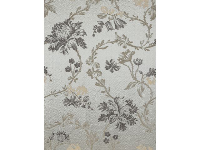 SCALAMANDRE MALLORCAN GARDEN FABRIC PEWTER - HB 0002HA83 NEW SKU # HBHA830002