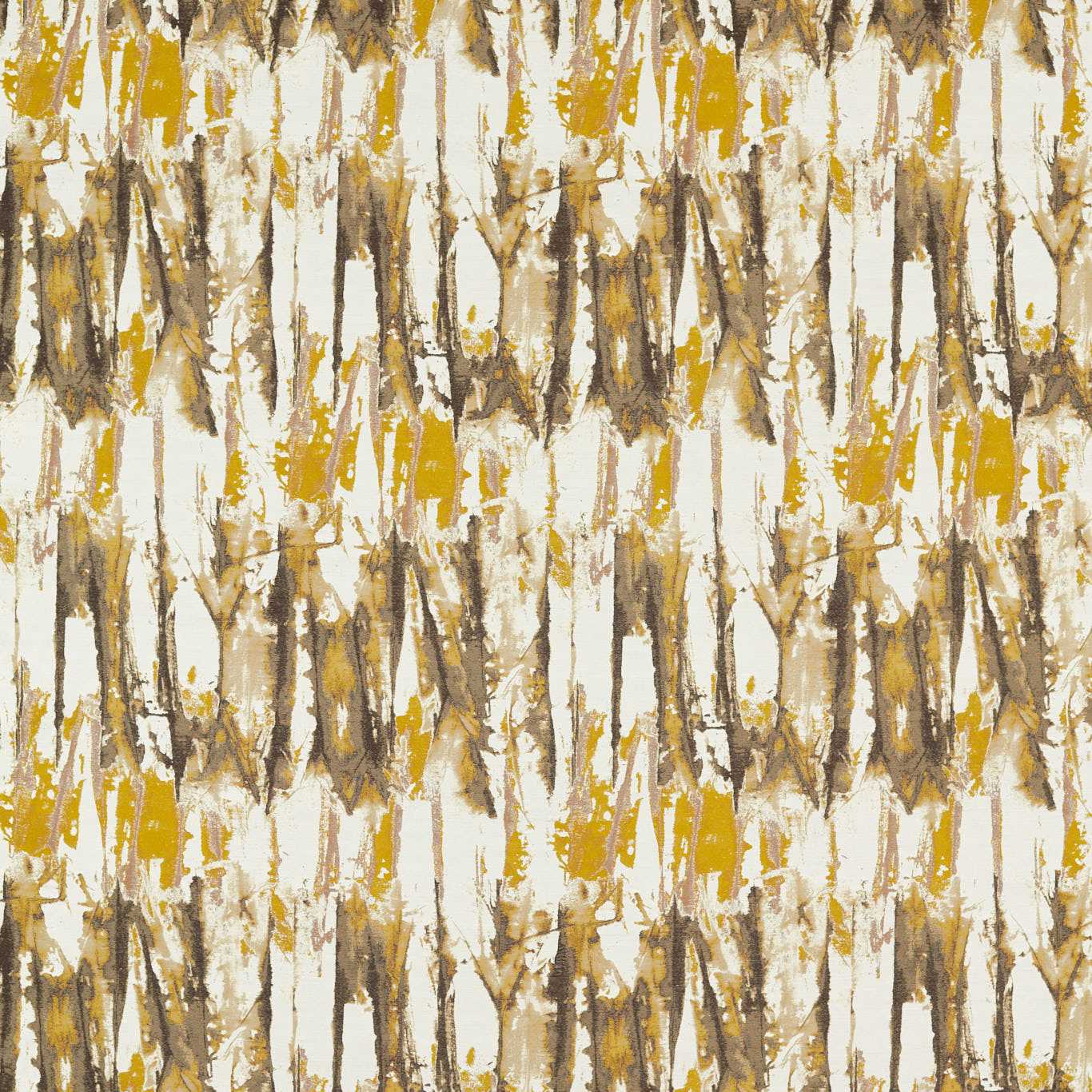 HARLEQUIN Eco Takara Fabric Abstract , Graphic Ochre,Temple Grey - HC4F133917