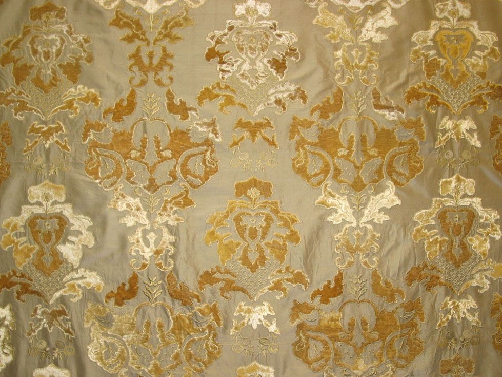 SCALAMANDRE PALAZZO RICCI SILK FABRIC LINEN - HC 00037785 NEW SKU # HC77850003