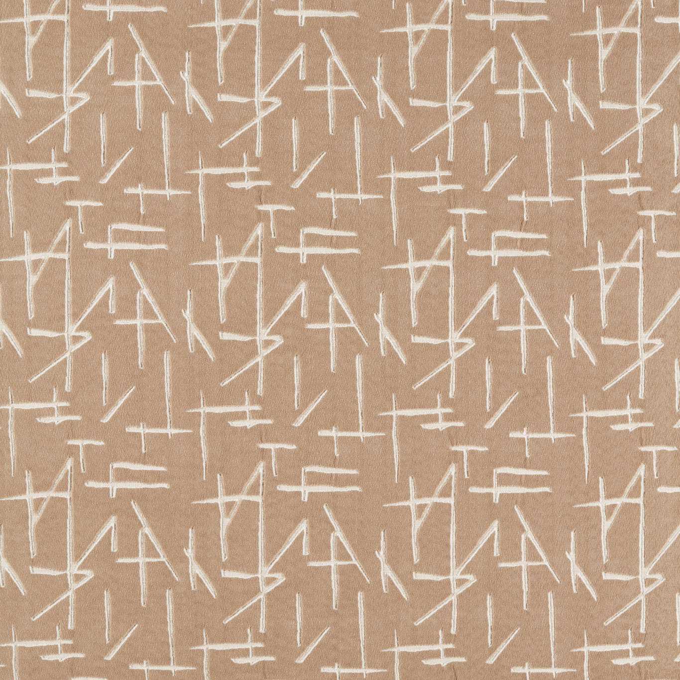 HARLEQUIN Dolmens Velvet Fabric Abstract, Graphic Sandstone - HDMV134749