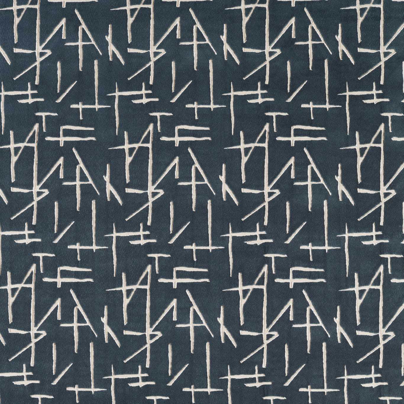 HARLEQUIN Dolmens Velvet Fabric Abstract, Graphic Midnight - HDMV134750