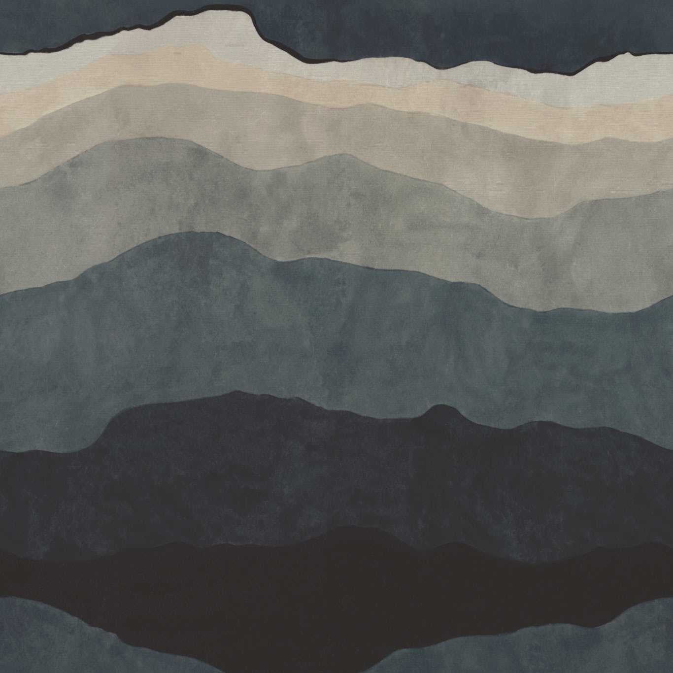 HARLEQUIN Sedimentary Wallpaper Landscapes Midnight - HDMW113327