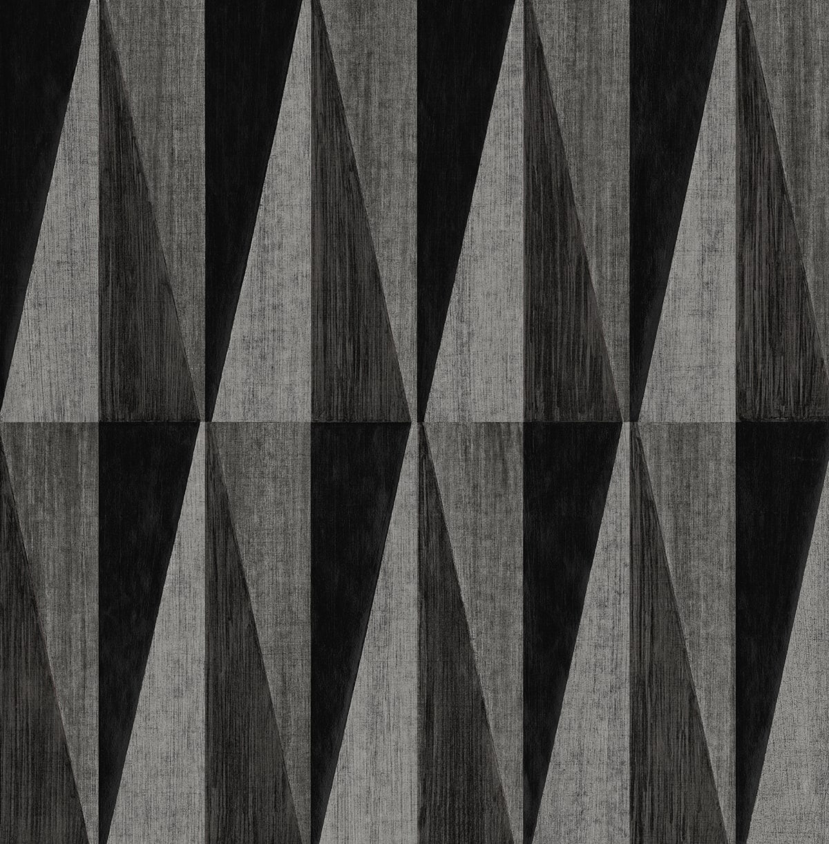 Harry & Grace Harry & Grace Peel and Stick Pieced Diamonds Geometric Contemporary Grey Satin - HG11500