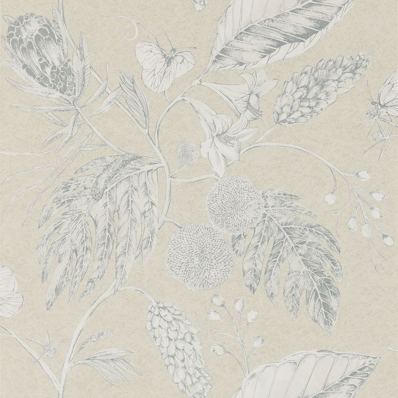 HARLEQUIN Amborella Wallpaper Leaves , Trees Jute Gravure Printed Wallpaper - HGAT111221
