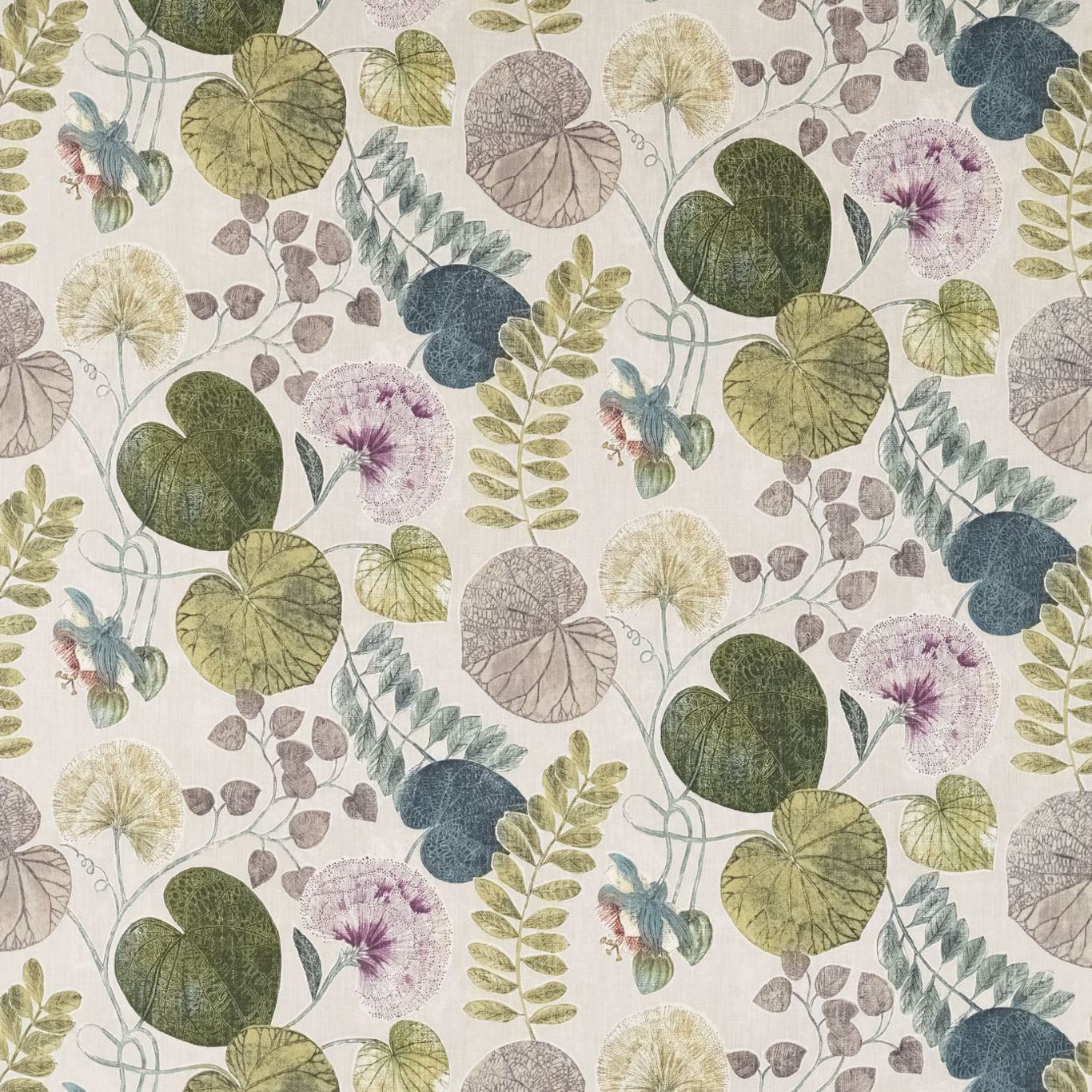 HARLEQUIN Dardanella Fabric Leaves , Trees Linden,Emerald - HGAT120415