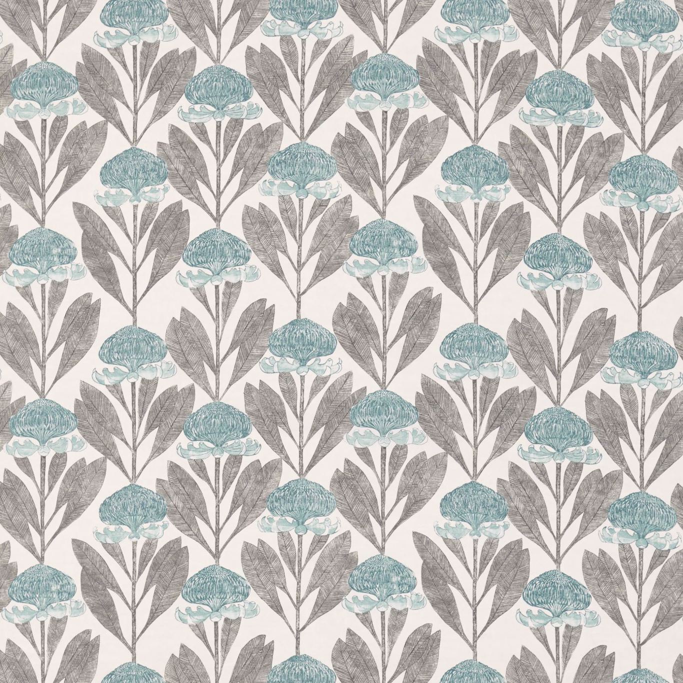 HARLEQUIN OUTLET Protea Fabric Contemporary Floral Seaglass,Willow - HGAT120431