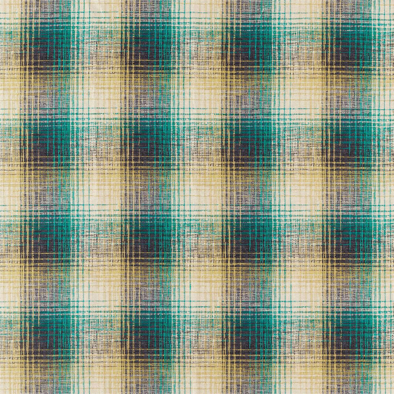 HARLEQUIN Hamada Fabric Checks Emerald,Zest - HHAM132886