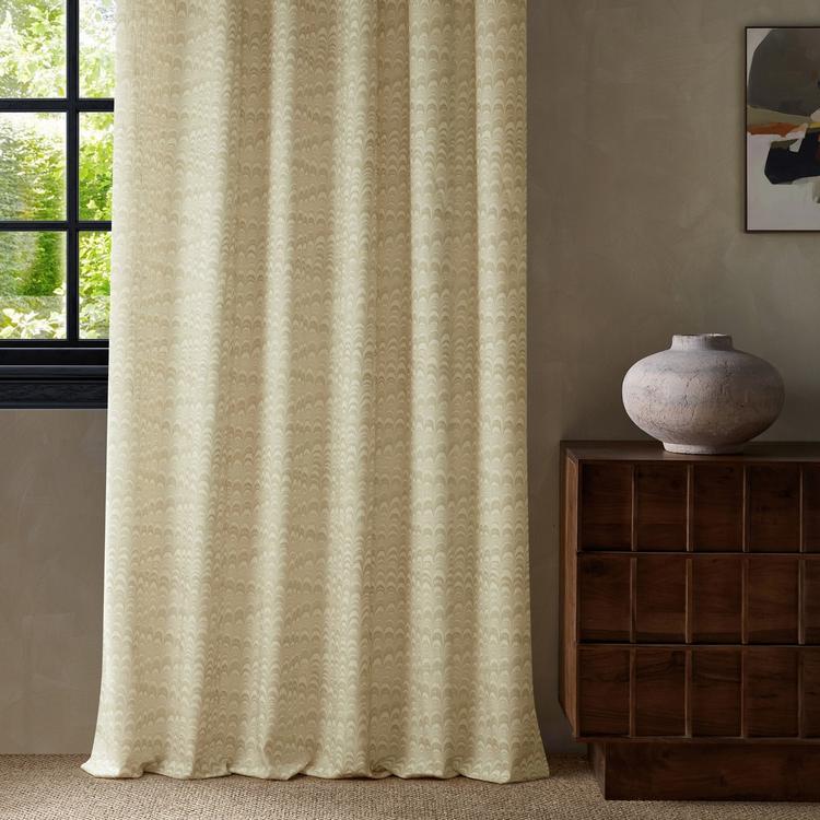 Harlequin x Henry Holland Washi oatmeal drapery fabric HHHD121264 — premium cotton-linen blend for designer curtains, shades, cushions & light upholstery.