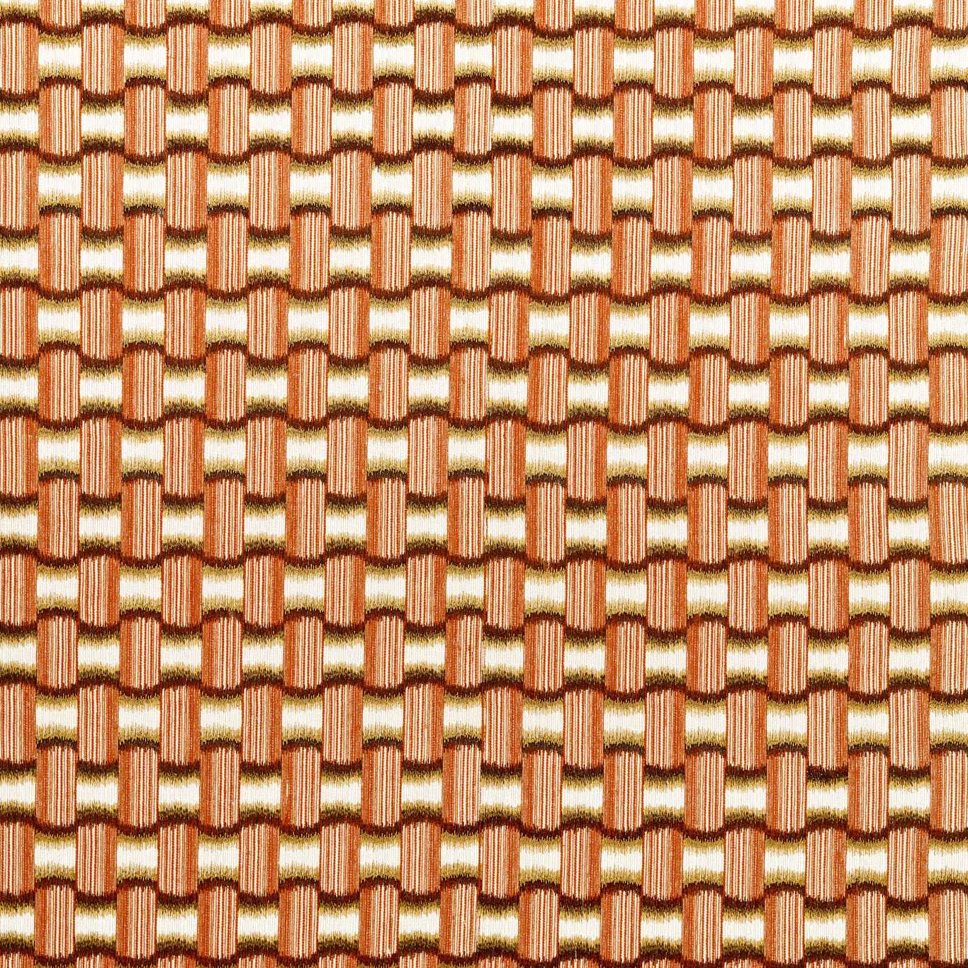 HARLEQUIN Ikigai Fabric Geometric Terracotta - HHHD134195