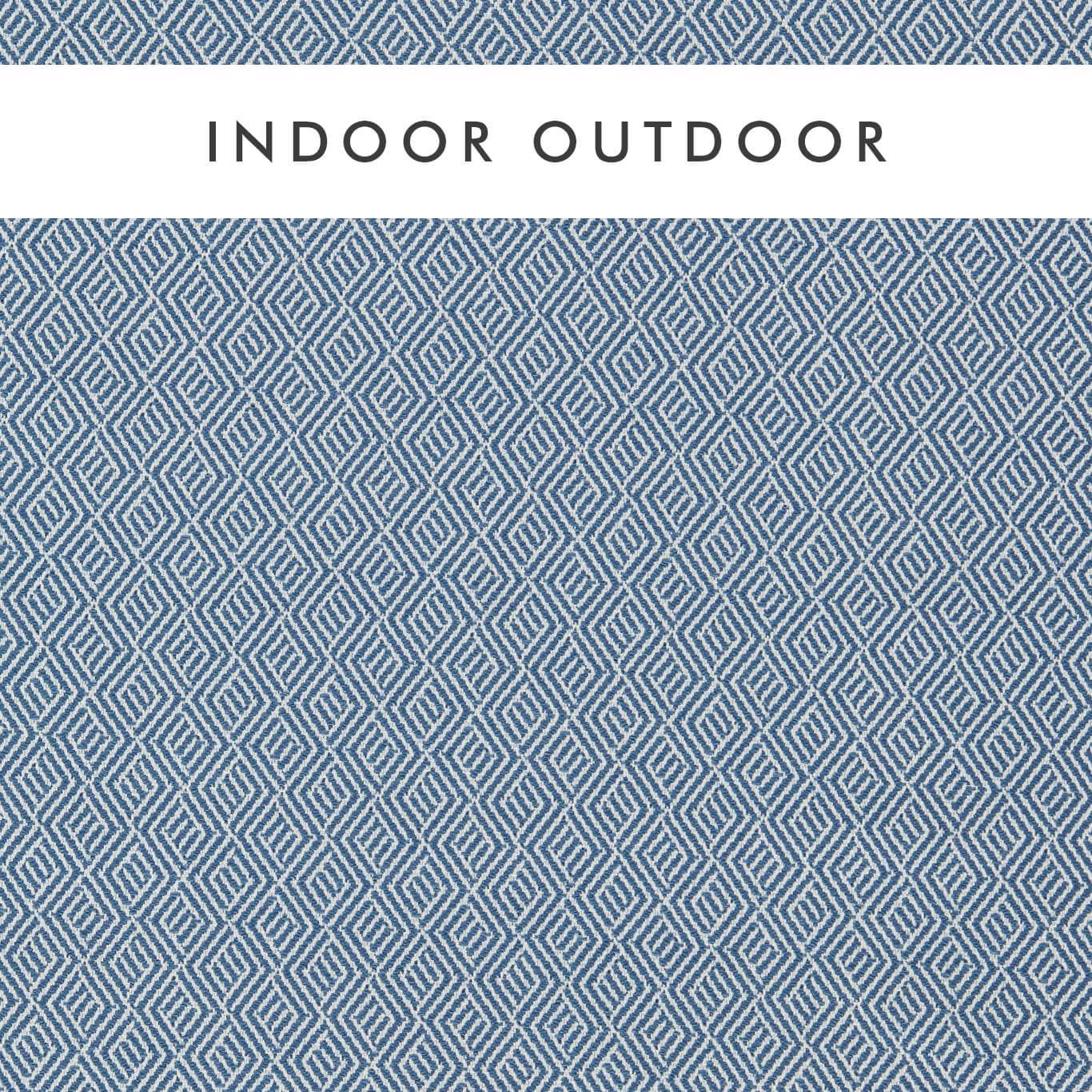 HARLEQUIN Nalani Fabric Geometric Indigo,Chalk - HIOT134538