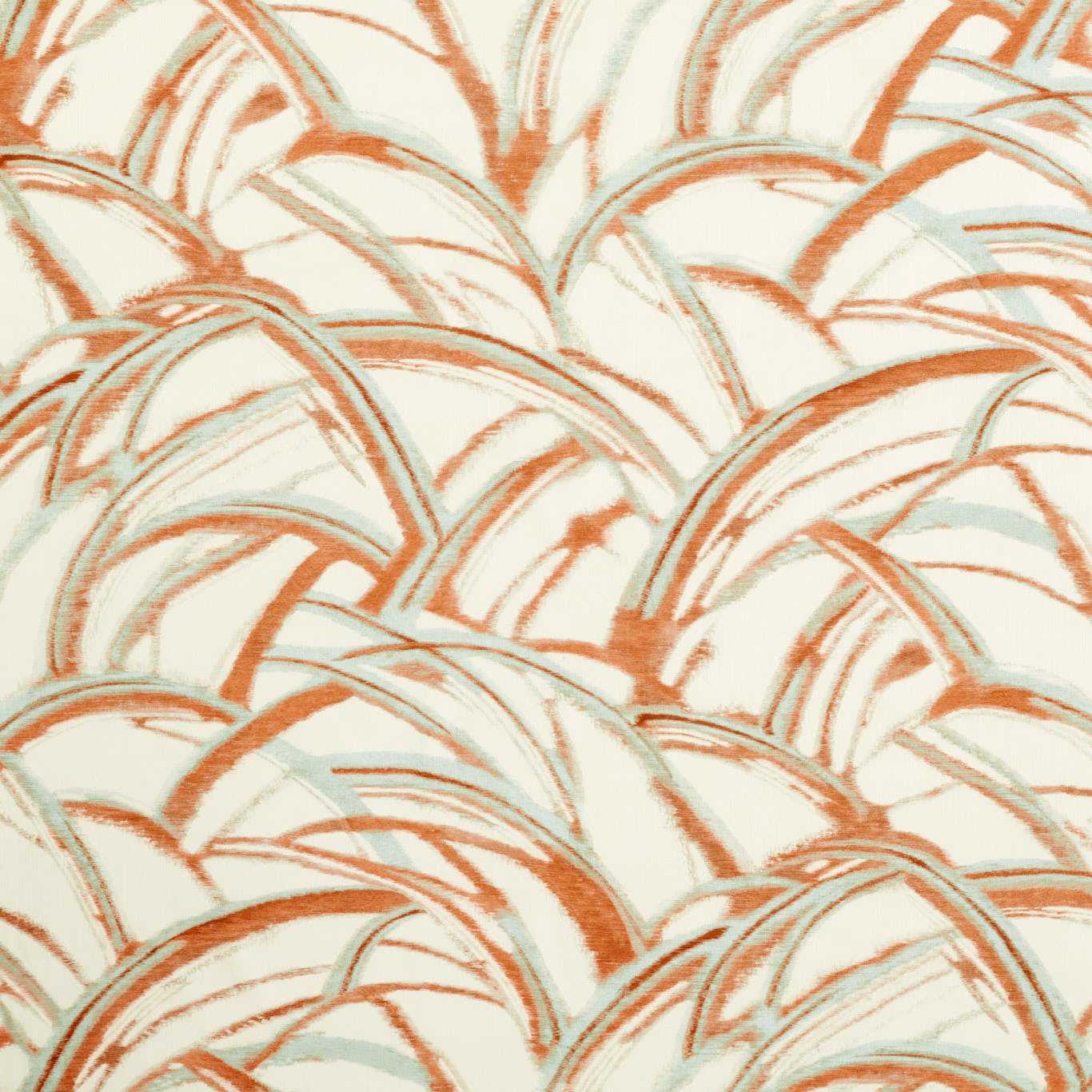 HARLEQUIN Kimono Fabric Abstract , Graphic Paprika,Seaglass - HKAF121271