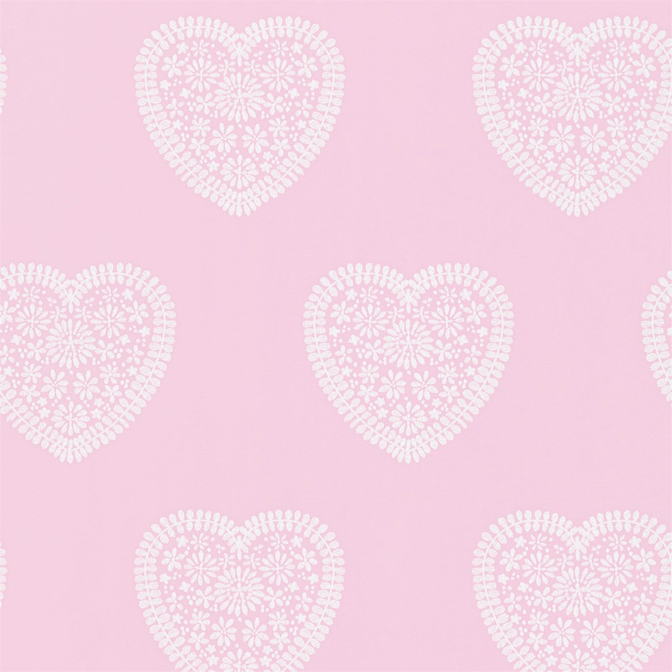 HARLEQUIN Sweet Heart Wallpaper Kids Soft Pink Gravure Printed Wallpaper - HKID110539