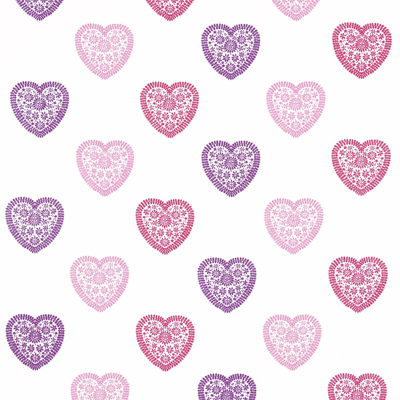 HARLEQUIN Sweet Heart Fabric Kids Pink,Purple - HKID130755