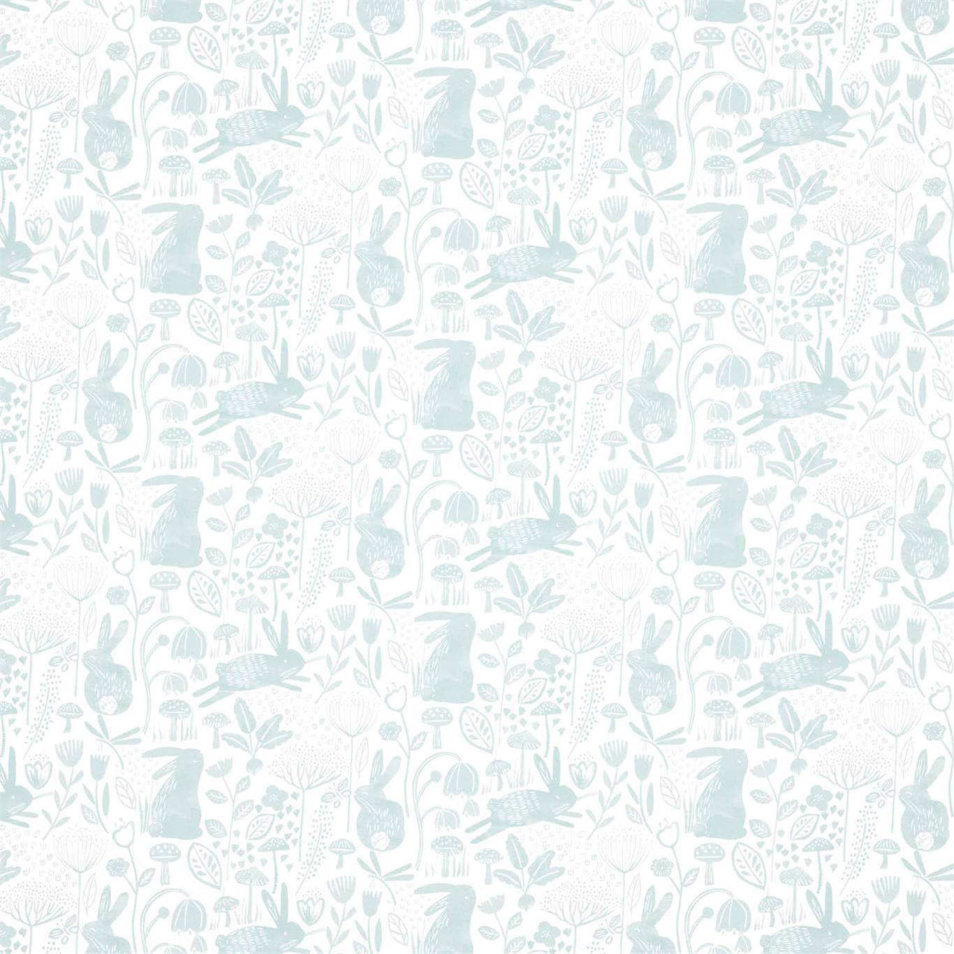 HARLEQUIN Into The Meadow Wallpaper Animals Duck Egg Gravure Printed Wallpaper - HLTF112631