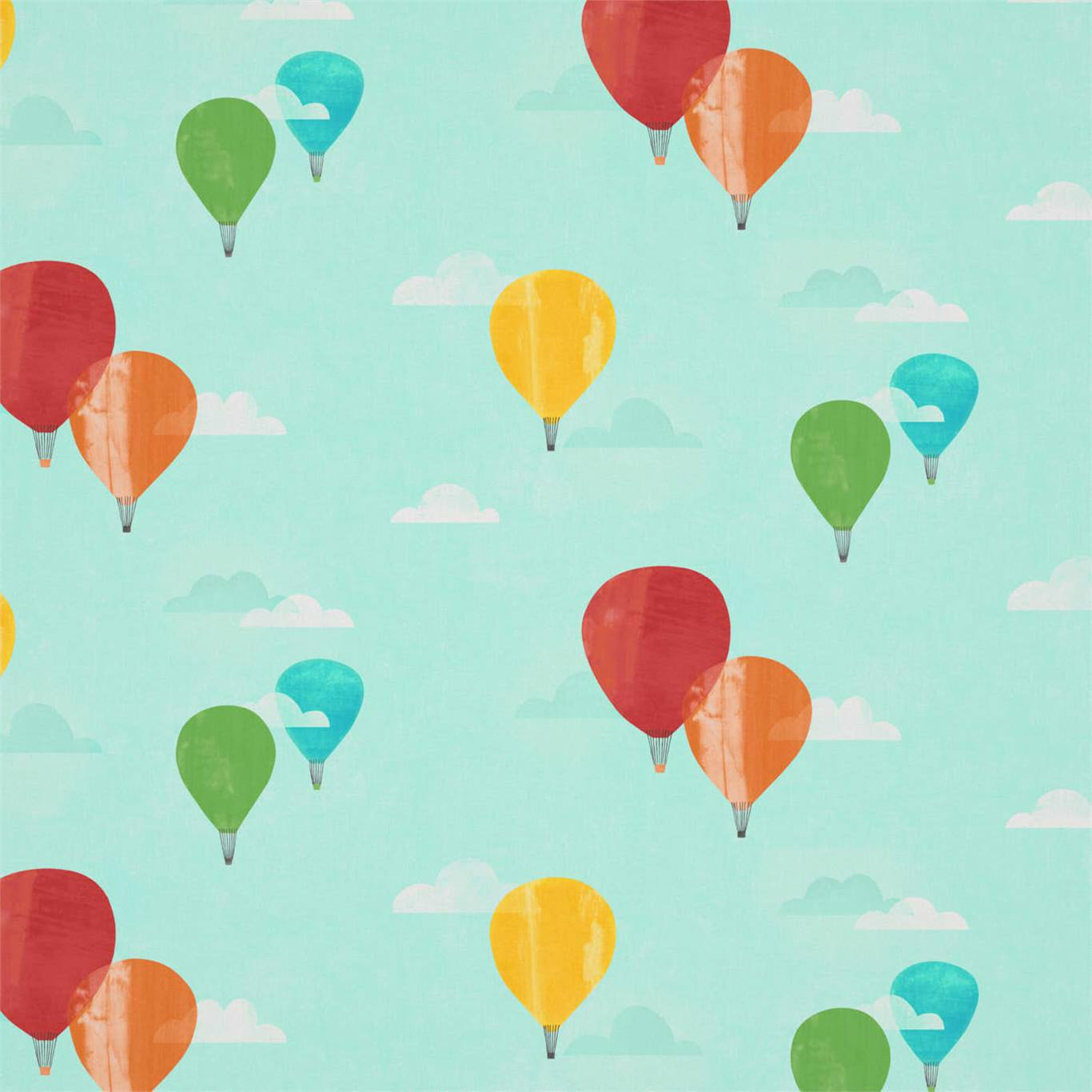 HARLEQUIN And Away We Go! Fabric Other Poppy,Sky,Pineapple - HLTF120944