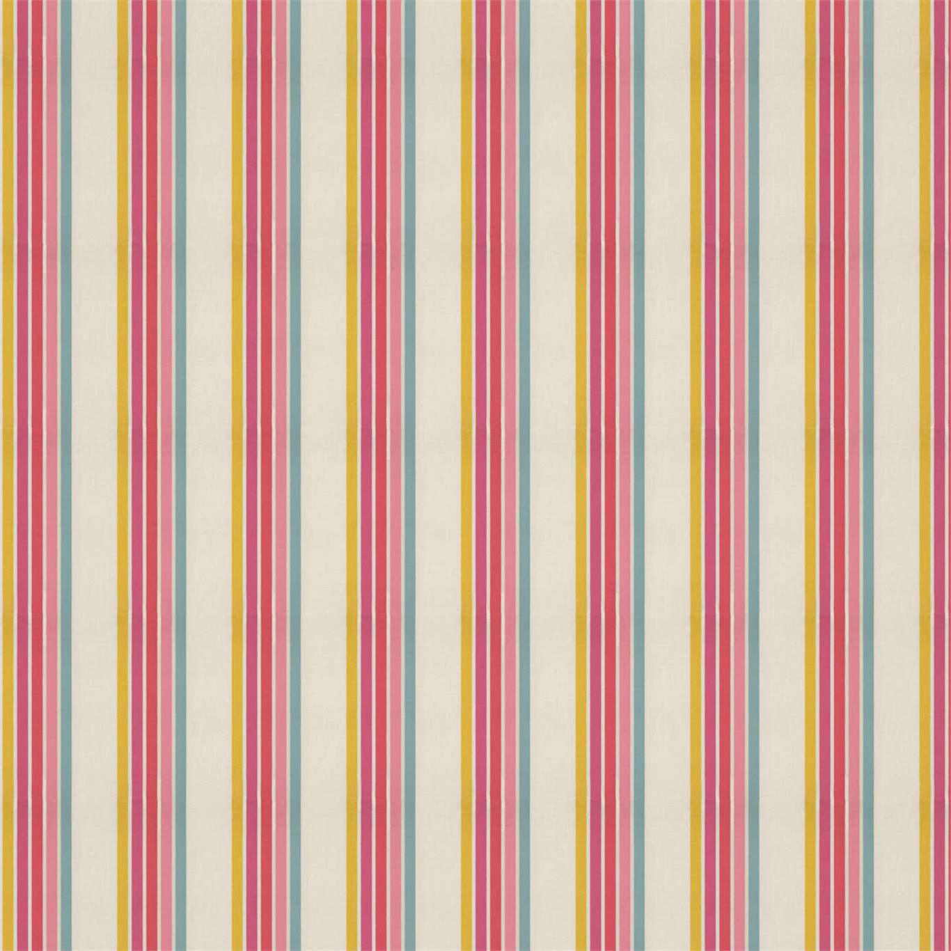 HARLEQUIN Helter Skelter Stripe Fabric Stripes Cherry,Blossom,Pineapple,Sky - HLTF133542