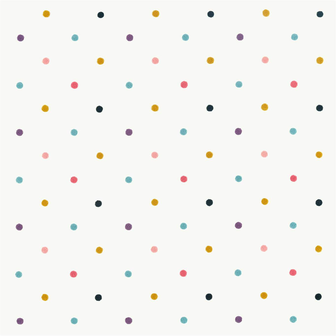 HARLEQUIN Bon Bon Fabric Spots Raspberry,Grape,Sunflower,Blueberry - HLTF133548