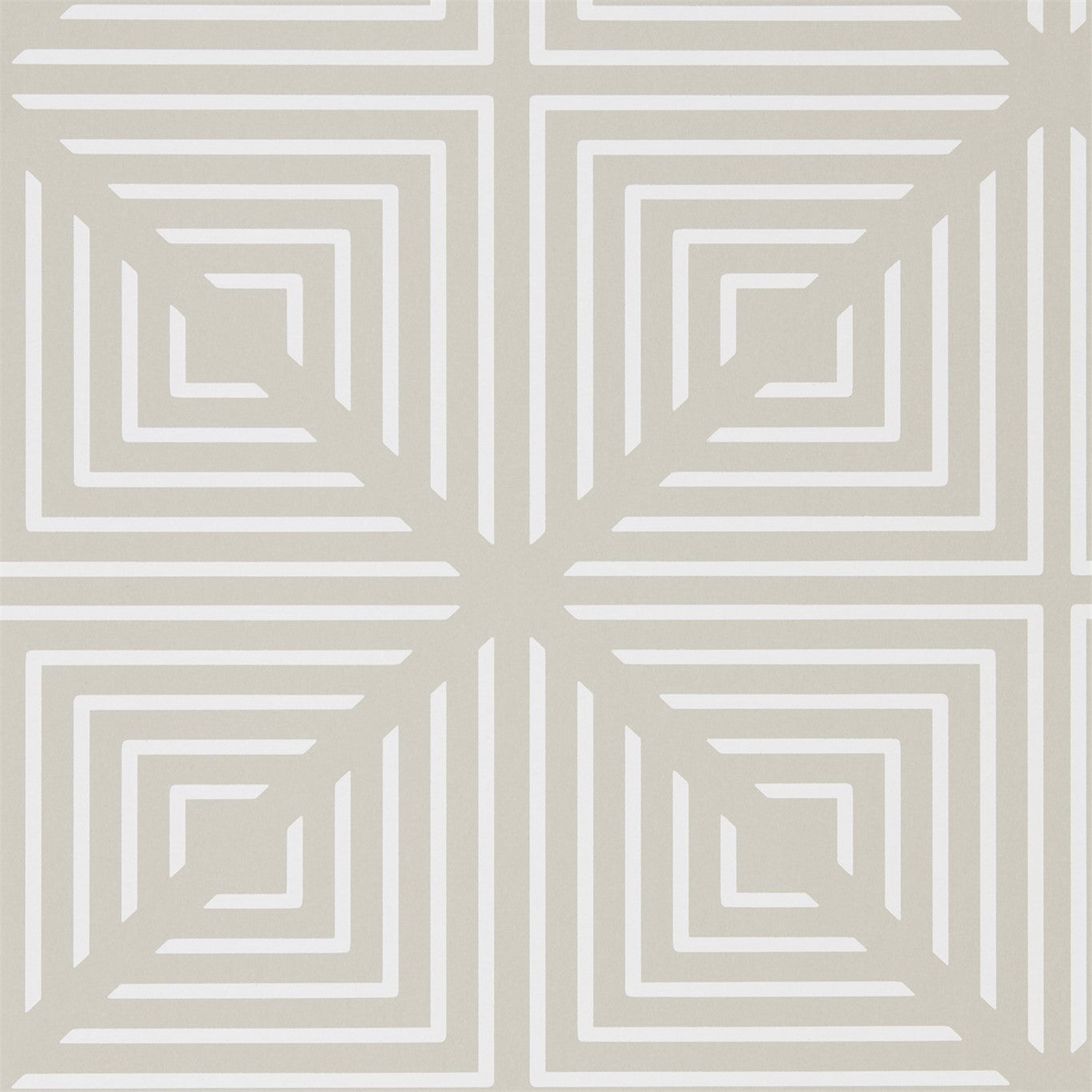 HARLEQUIN OUTLET Radial Wallpaper Geometric Linen,Chalk - HMFW111554