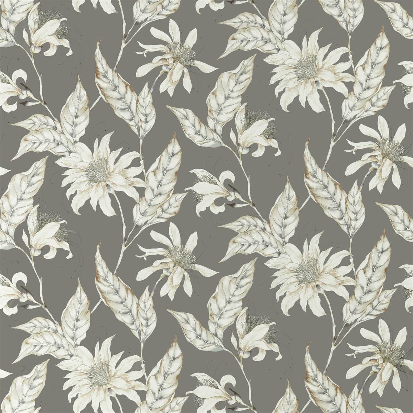 HARLEQUIN Ananda Fabric Contemporary, Floral Slate - HMIF120905