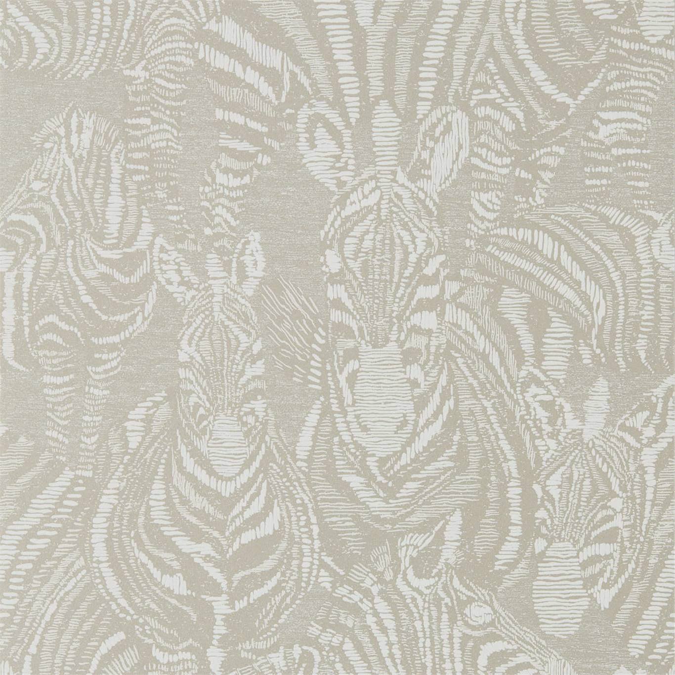 HARLEQUIN Nirmala Wallpaper Animals Platinum,Chalk Rotary/Gravure Wallpaper - HMIW112241