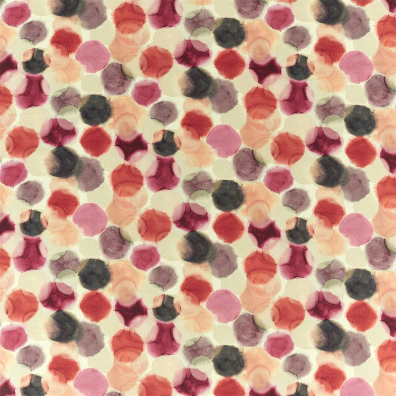 HARLEQUIN Selenic Fabric Spots Tulip,Coral - HMMF120843