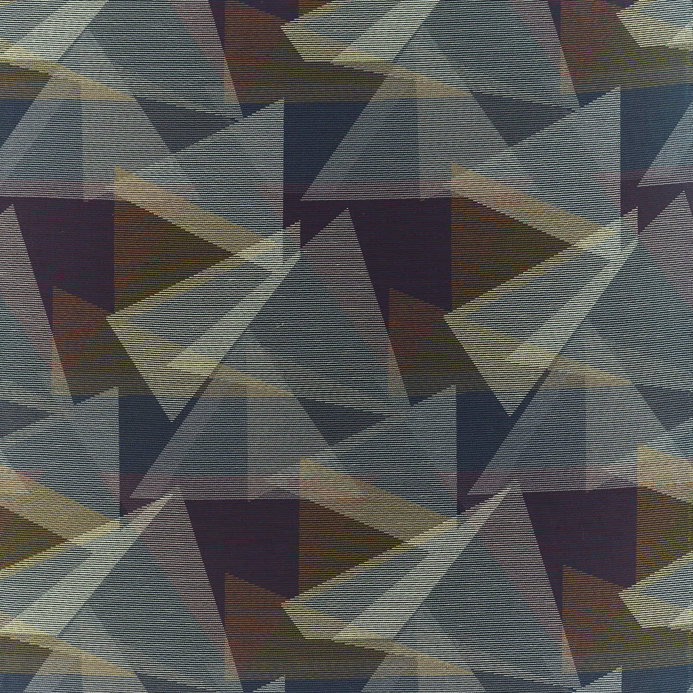 HARLEQUIN Adaxial Fabric Geometric Ink,Aubergine,Gold - HMMF132993
