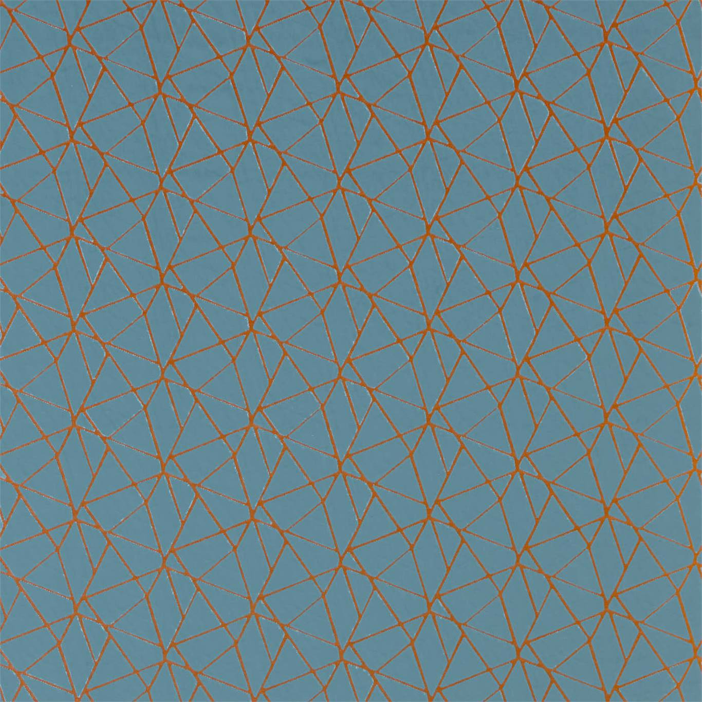 HARLEQUIN Zola Fabric Geometric Topaz,Mandarin - HMNI132838