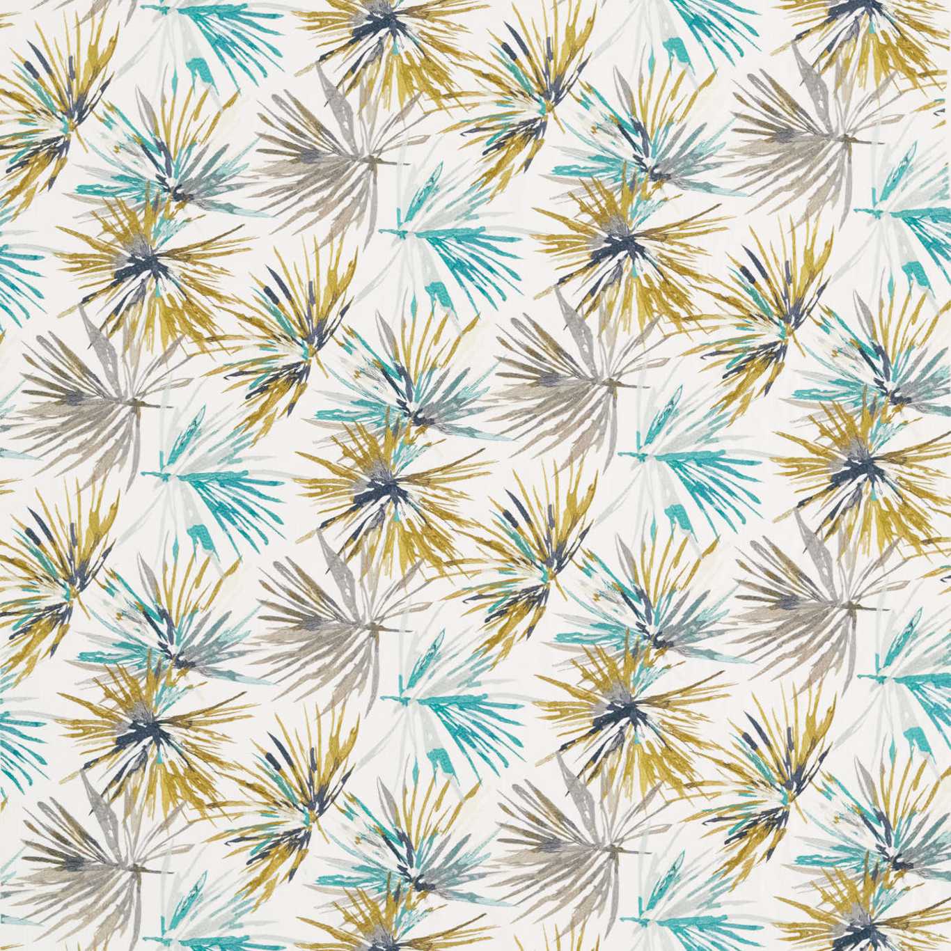 HARLEQUIN Aucuba Fabric Abstract , Graphic Teal,Zest - HMOE132240