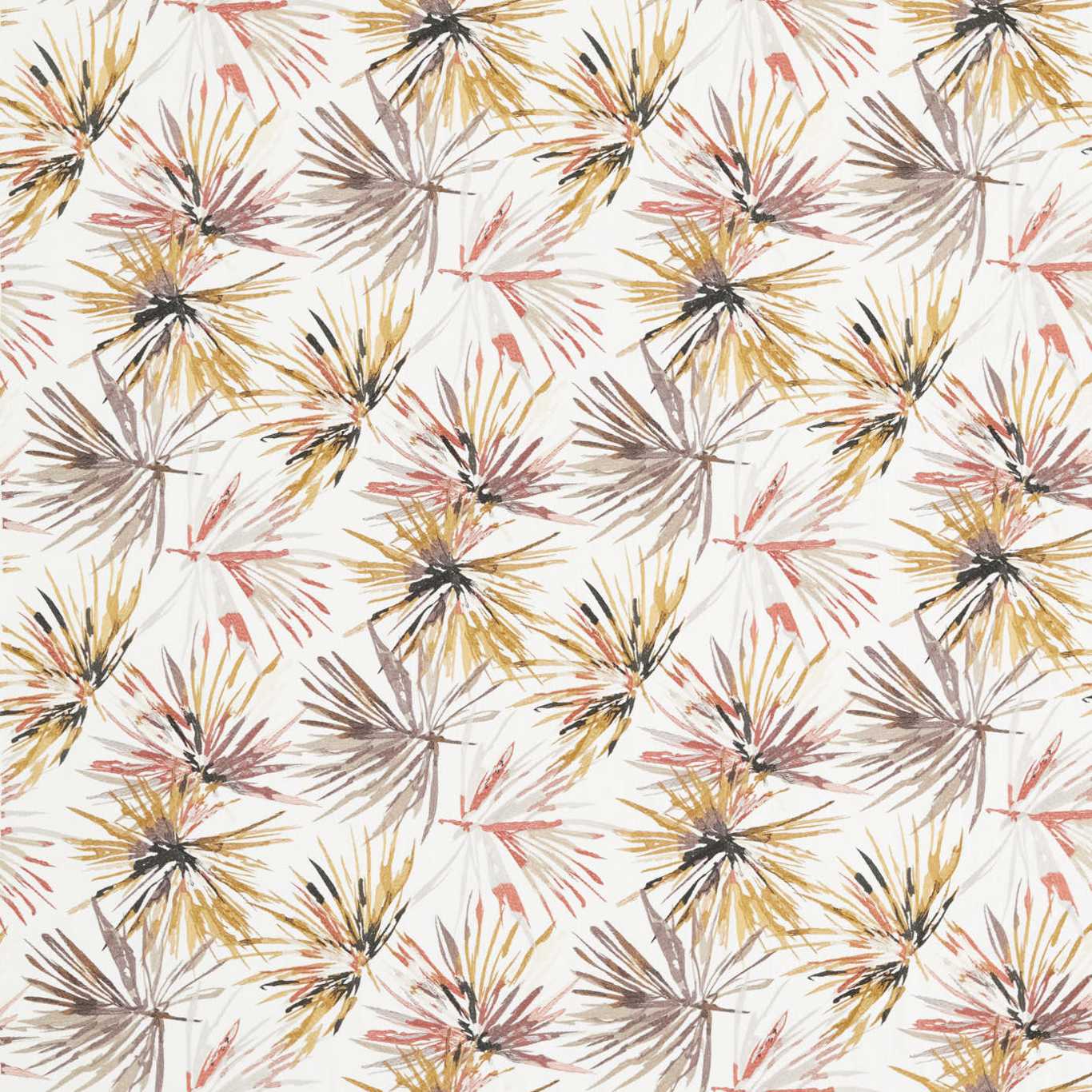 HARLEQUIN Aucuba Fabric Abstract , Graphic Paprika,Ochre - HMOE132241