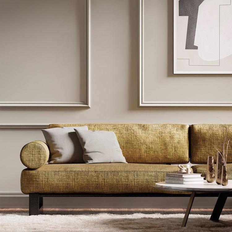 HARLEQUIN Osamu Fabric Plains , Textures Mustard - HMOF131438