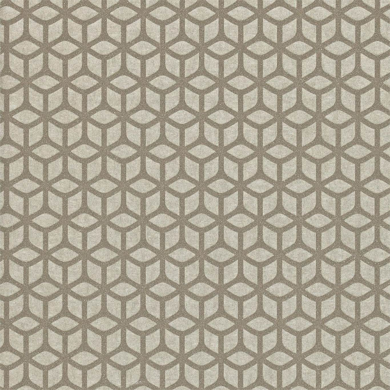 HARLEQUIN OUTLET Trellis Wallpaper Geometric Pebble - HMOT110378