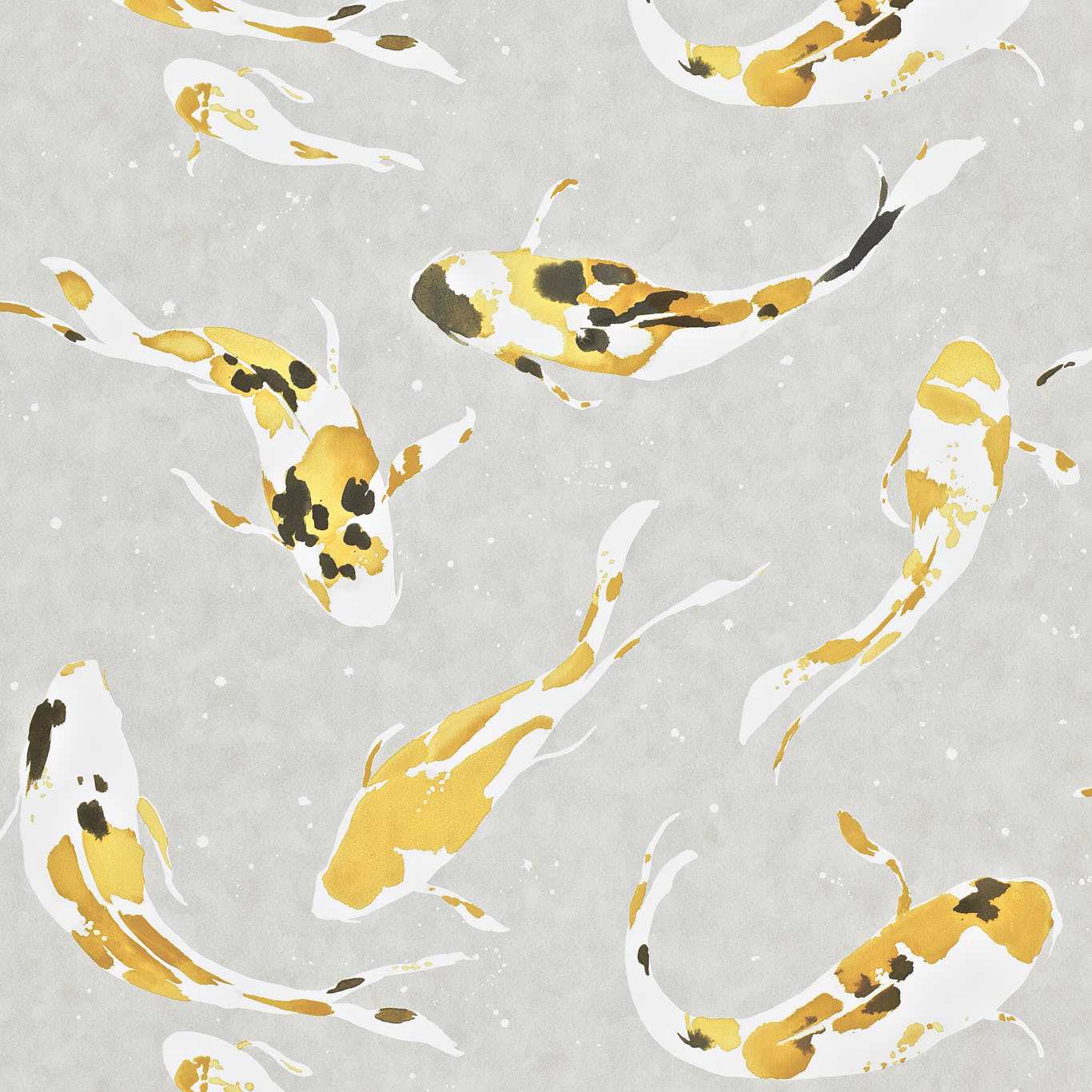 HARLEQUIN Koi Wallpaper Other Saffron Gravure Printed Wallpaper - HMOW110901