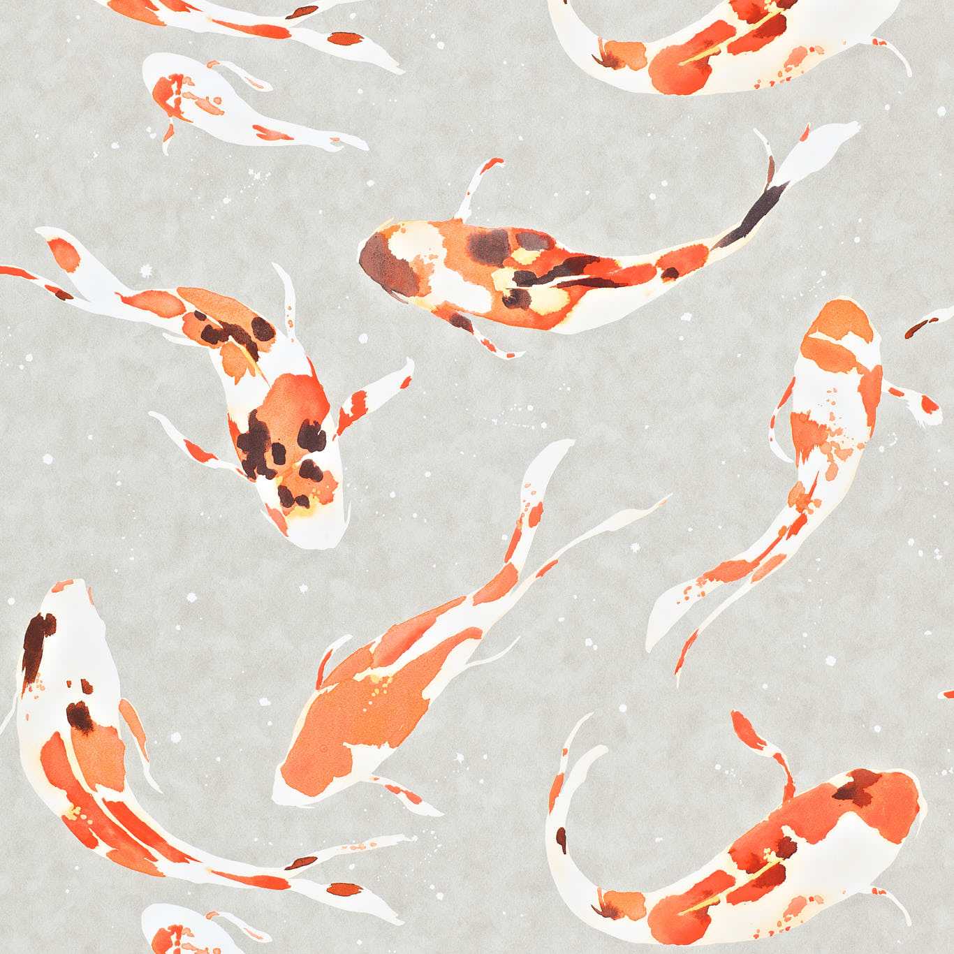 HARLEQUIN Koi Wallpaper Other Paprika Gravure Printed Wallpaper - HMOW110903