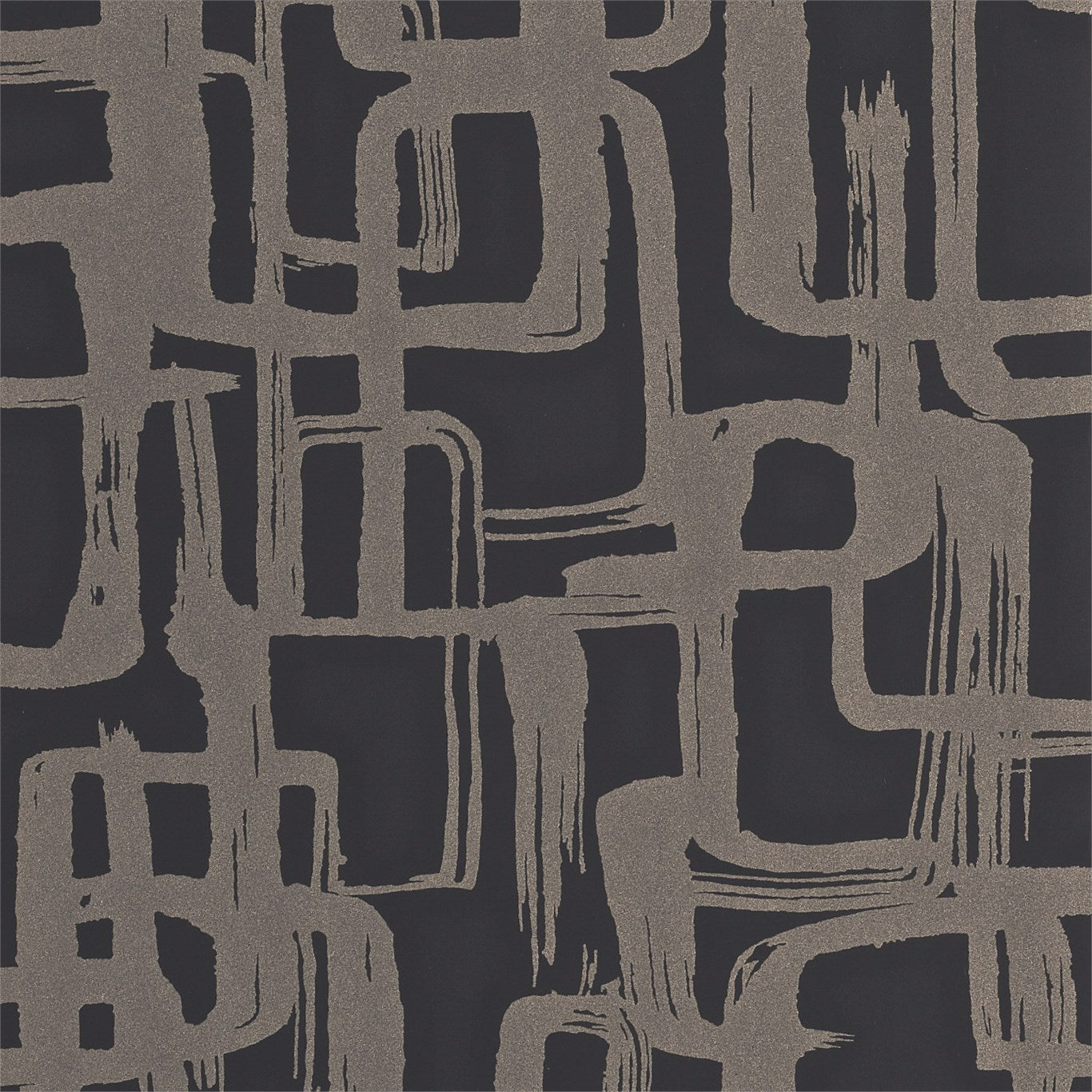 HARLEQUIN Asuka Wallpaper Geometric Gold,Onyx Rotary Printed Wallpaper - HMOW110906