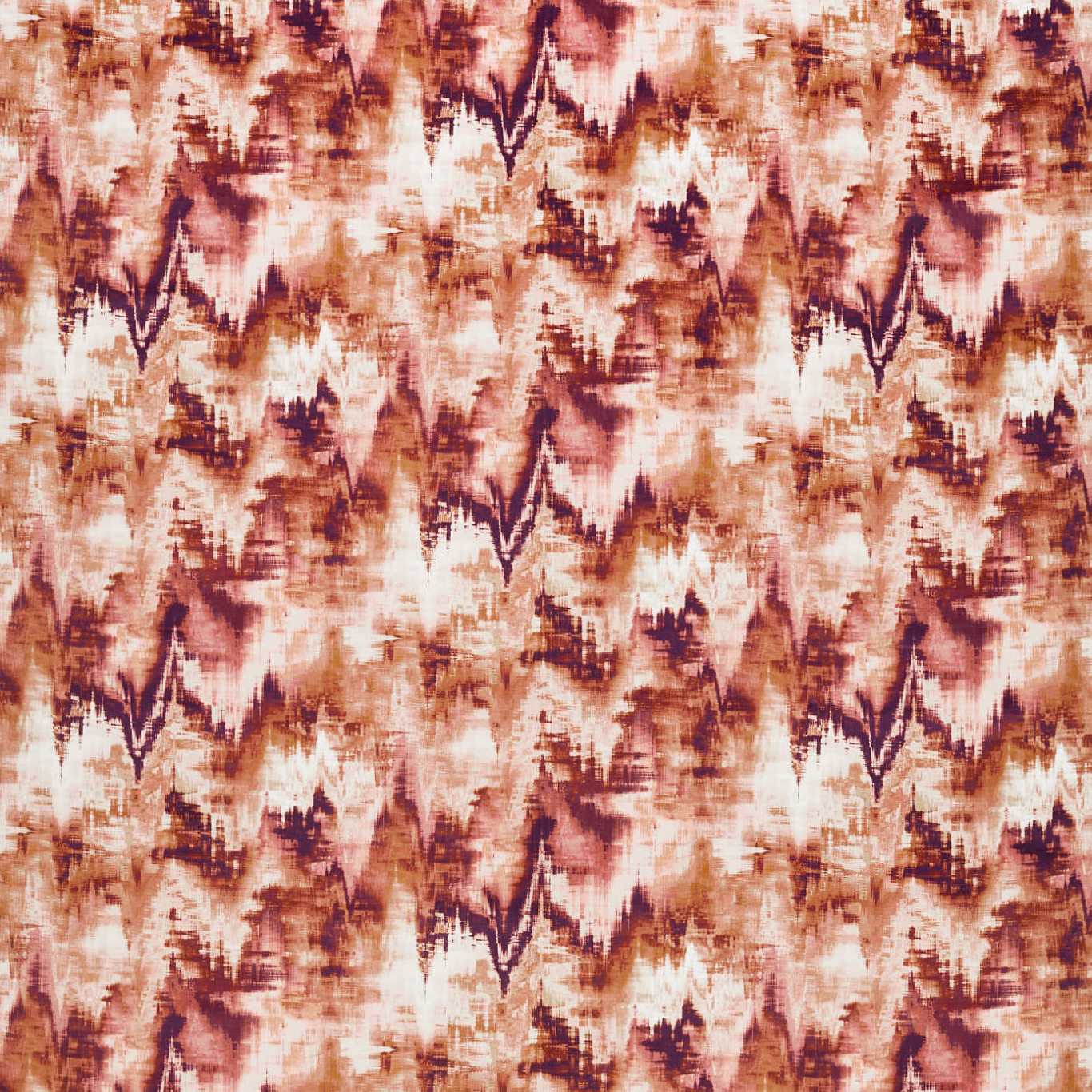 HARLEQUIN Distortion Fabric Abstract , Graphic Rosewood,Burnt umber,Clay - HMTC120963
