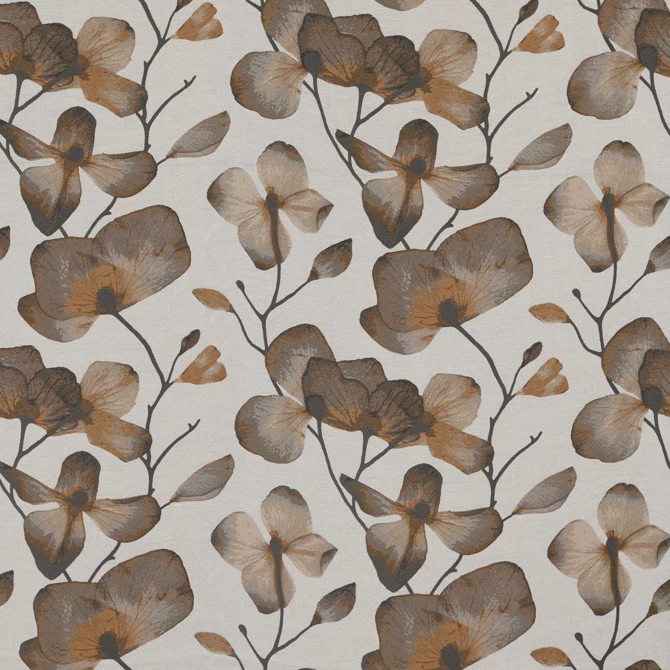 HARLEQUIN Kienze Fabric Classic Floral Bronze,Graphite - HMTE132760