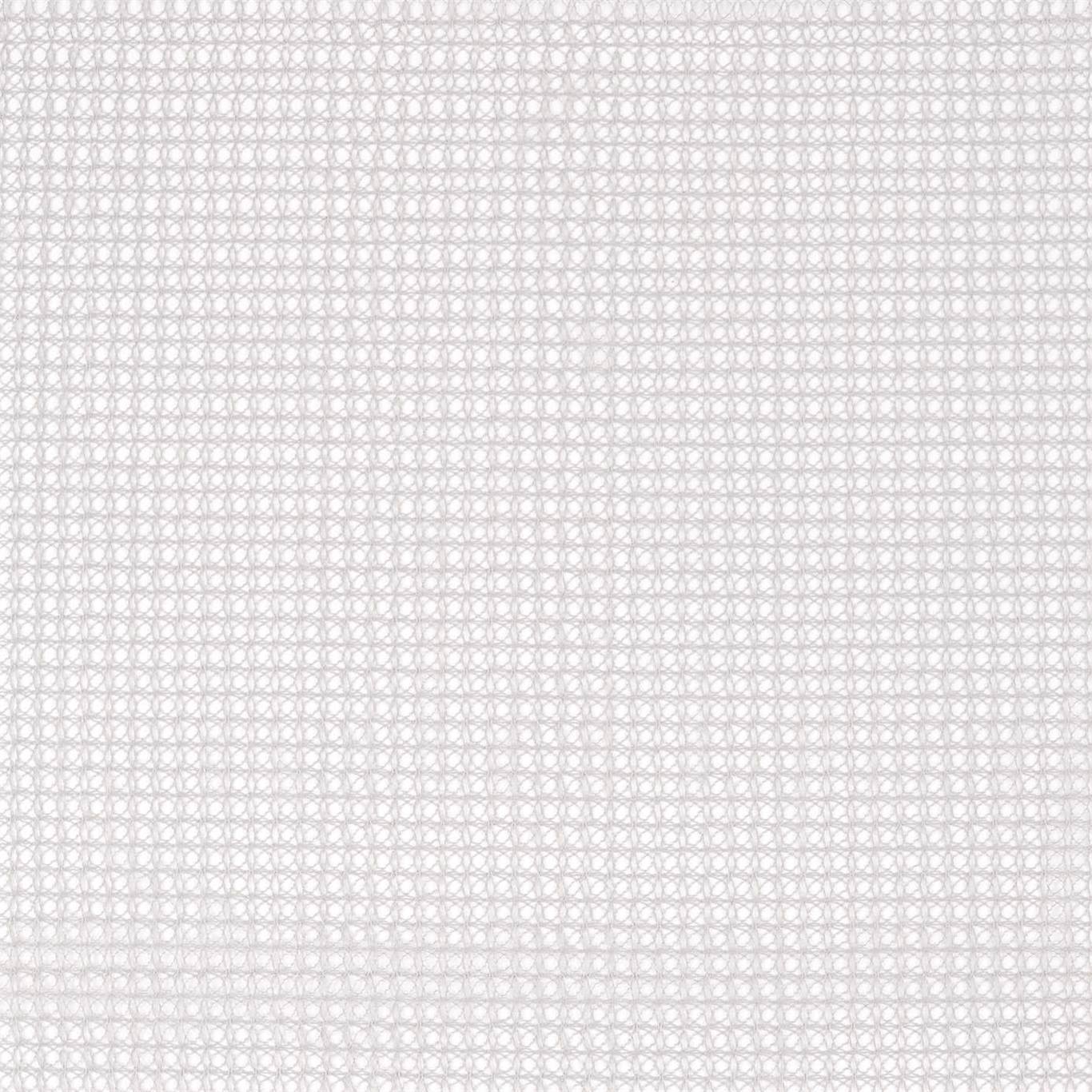 Light gray woven fabric with a fine grid pattern and stitched hem.