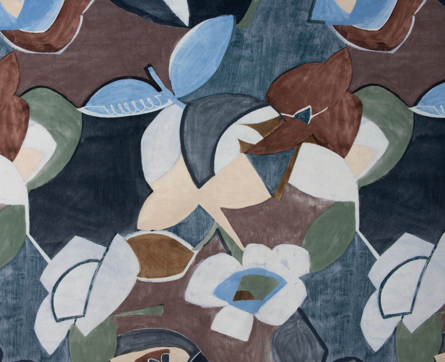 SCALAMANDRE OUTLET FABRIC BOOM BLOOM PRINTED VELVET FABRIC NEUTRAL - HN 000142021 NEW SKU # HN420210001