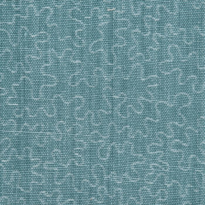 SCALAMANDRE OUTLET FABRIC SQUIGGLE FABRIC TURQUOISE - HN 000342003 NEW SKU # HN420030003