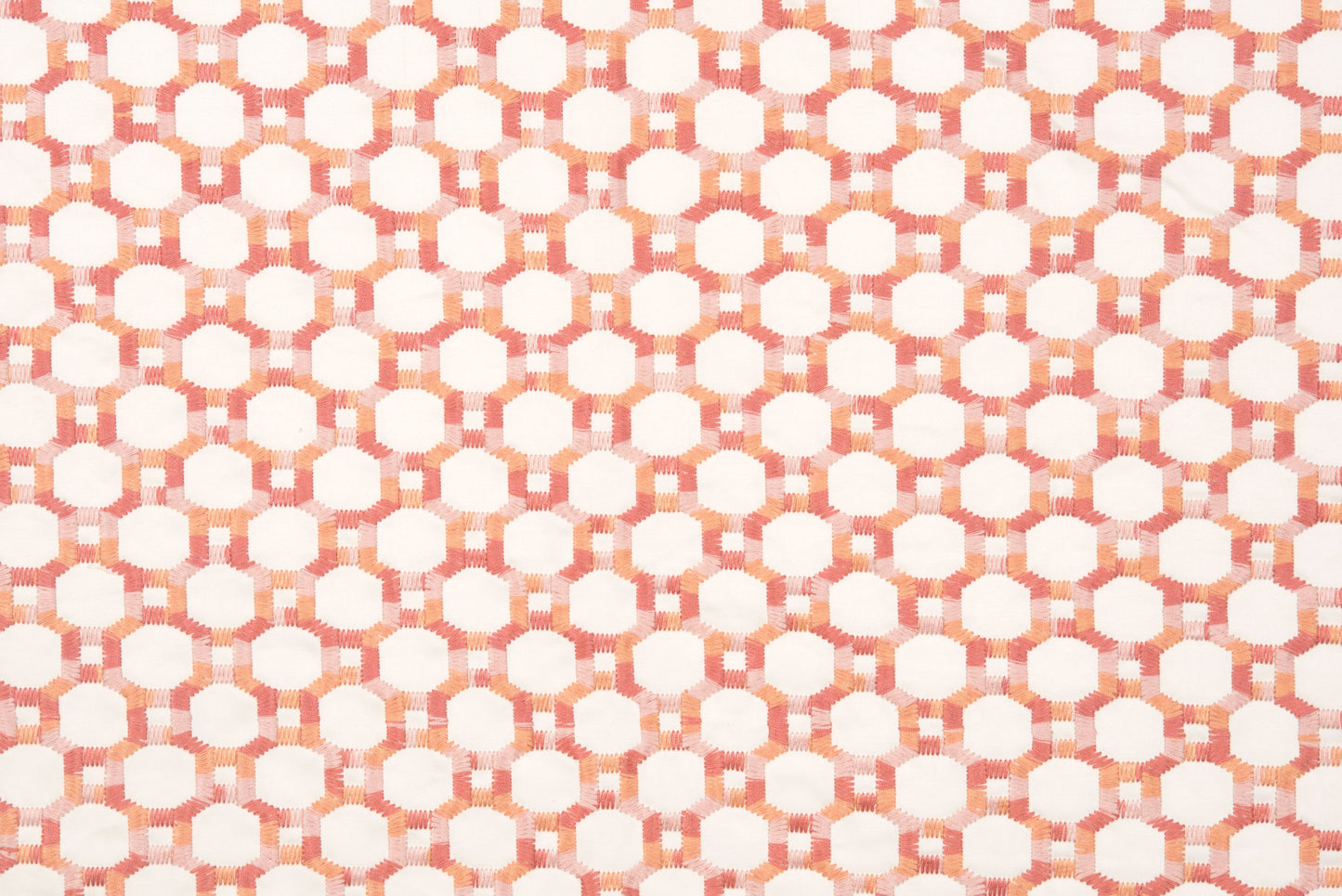 SCALAMANDRE ISLAND TRELLIS FABRIC PEACH - HN 000342014 NEW SKU # HN420140003