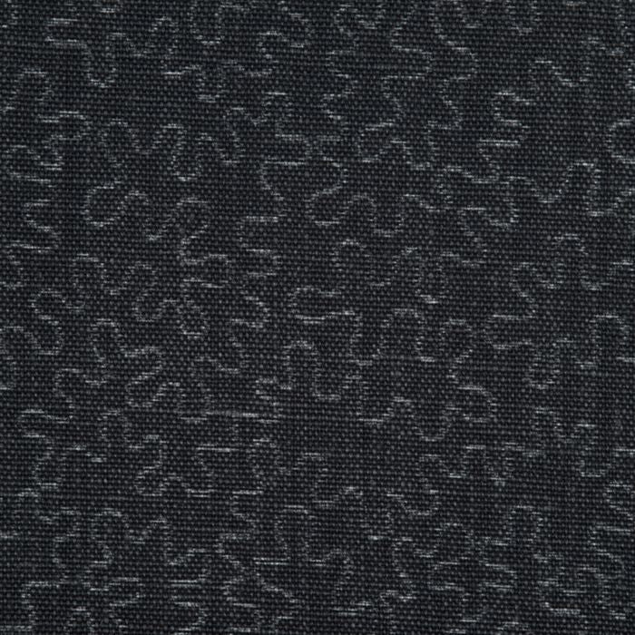 SCALAMANDRE OUTLET FABRIC SQUIGGLE FABRIC CHARCOAL - HN 000542003 NEW SKU # HN420030005