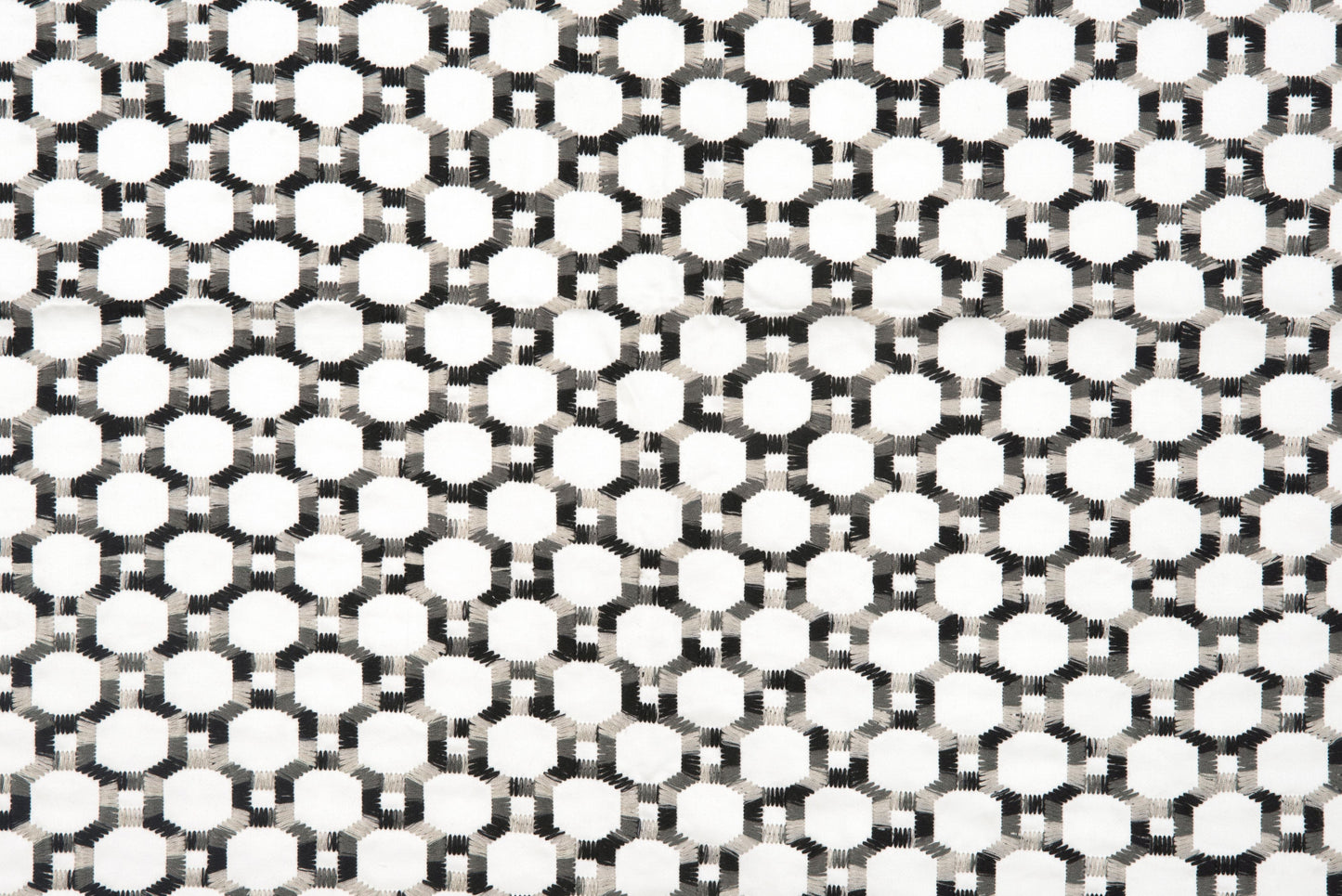 SCALAMANDRE OUTLET FABRIC ISLAND TRELLIS FABRIC CHARCOAL - HN 000842014 NEW SKU # HN420140008