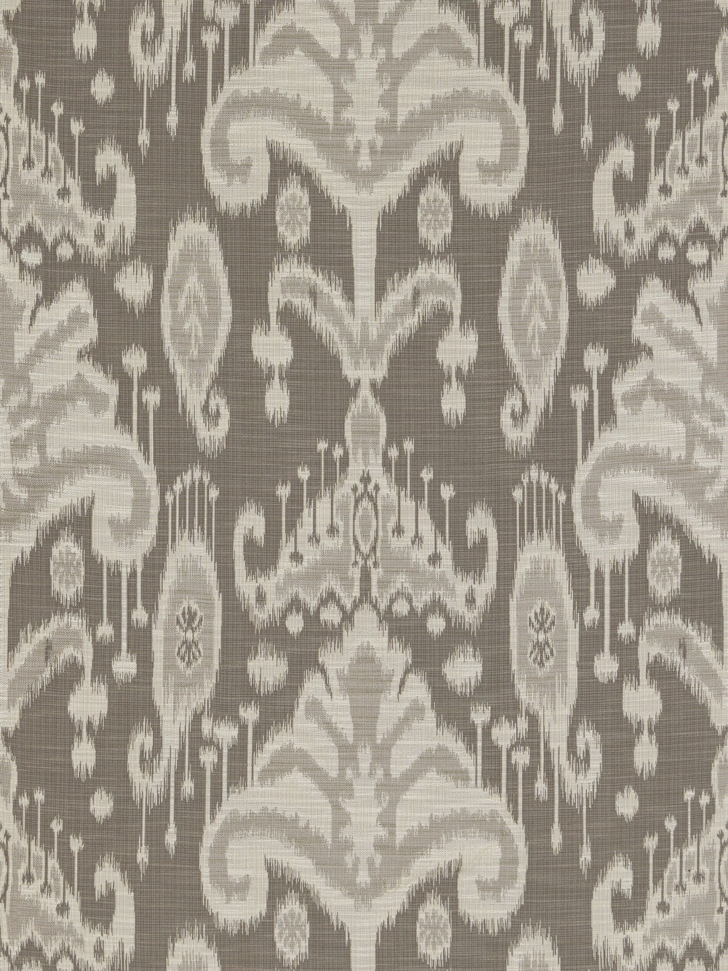 SCALAMANDRE OUTLET FABRIC MONROE IKAT TEXTURE FABRIC TAUPE - HN 000TW0995 NEW SKU # HNW0995000T