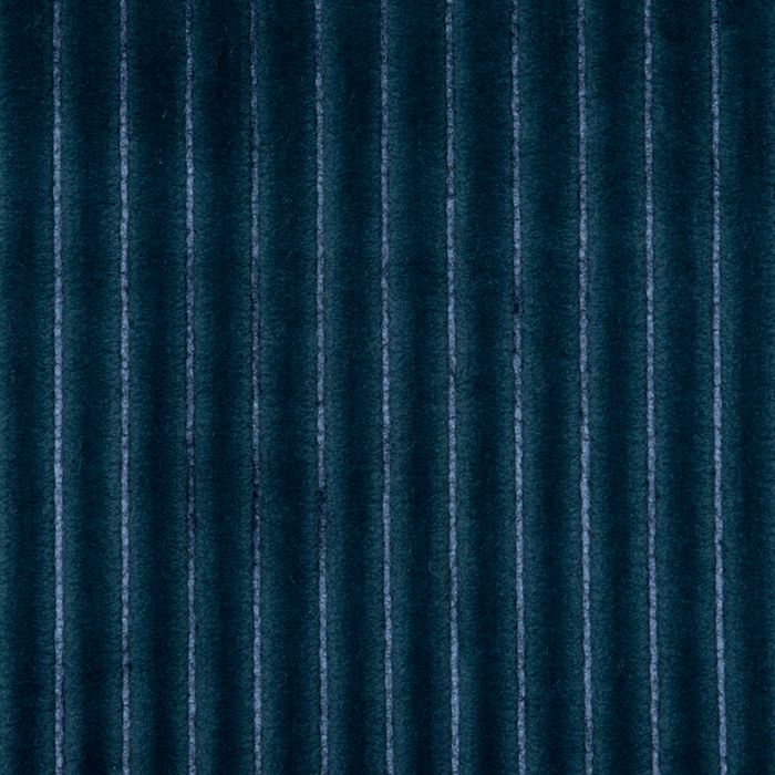 Navy blue corduroy fabric with vertical ridges and soft texture.