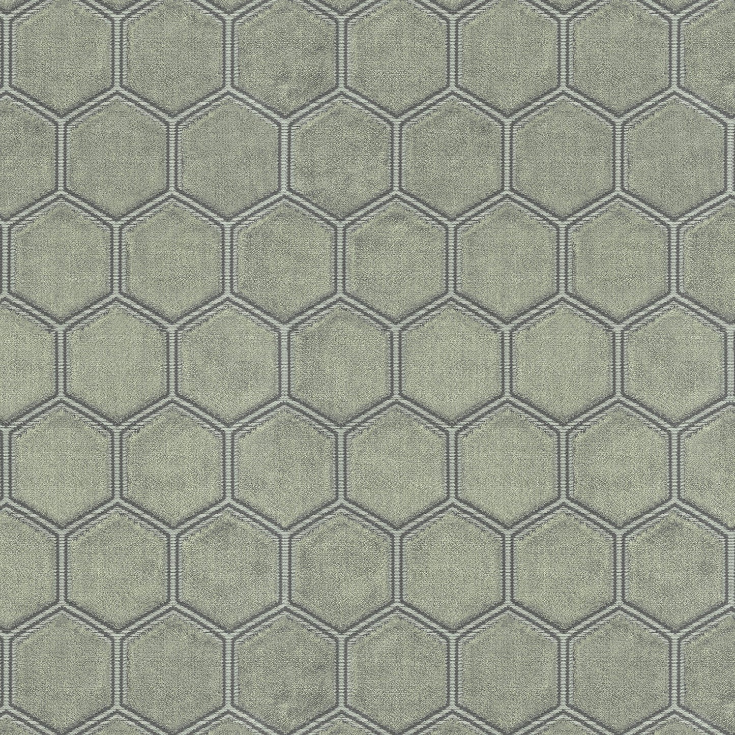 Brown and taupe honeycomb velvet fabric with a geometric, textured pattern.