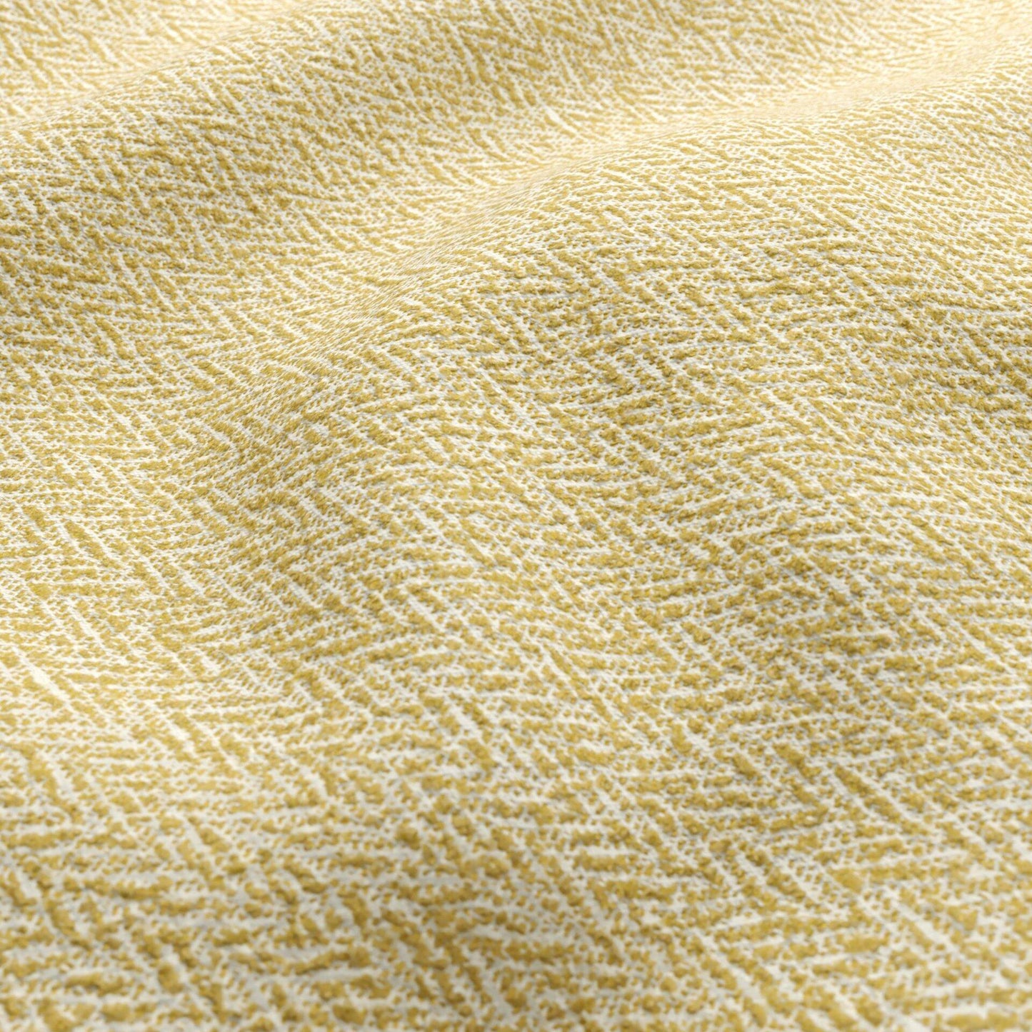 JF Fabrics FibreGuard Outdoor HORIZON 17 Fabric Geometric, Texture Yellow, Cream Outdoor, Boucle - 9845817 J9651