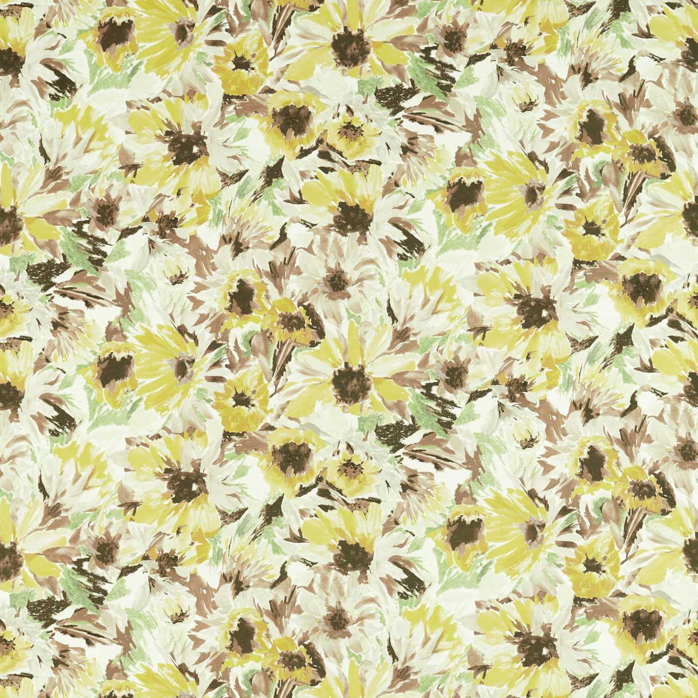 HARLEQUIN Helianthus Fabric Contemporary, Floral Sunflower,Grass,Awakening - HQN2121073